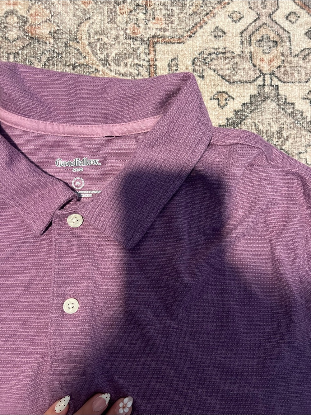 Goodfellow & Co Lavender-Purple Polo Shirt